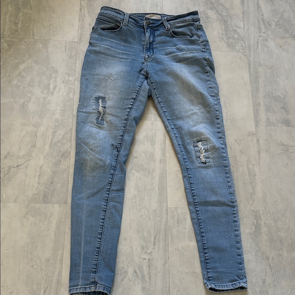 Lola jeans  denim  blue jeans  4-way stretch  skinny jeans  high rise  size 10